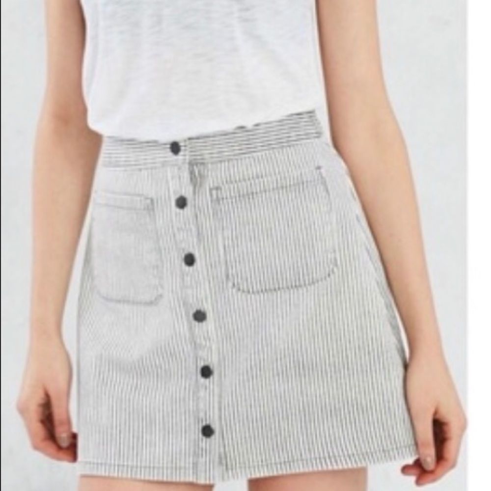 Striped button up skirt - SPRING OR SUMMER READY!